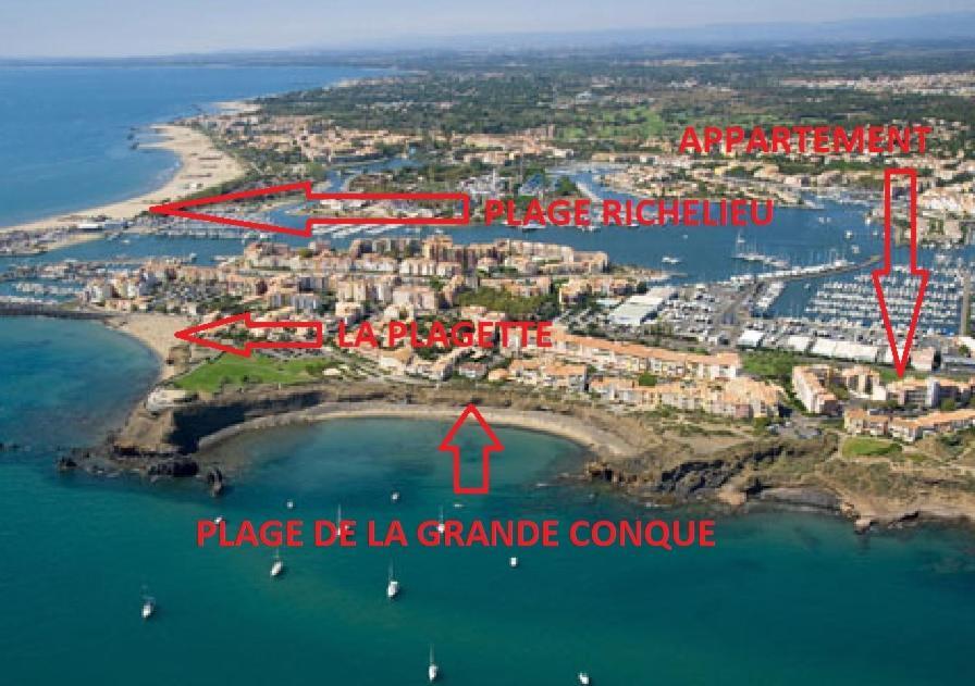 Cap D'Agde 300M Plage Du Mole,Vue Port,Parking,Lave Linge,Piscine Apartment Luaran gambar